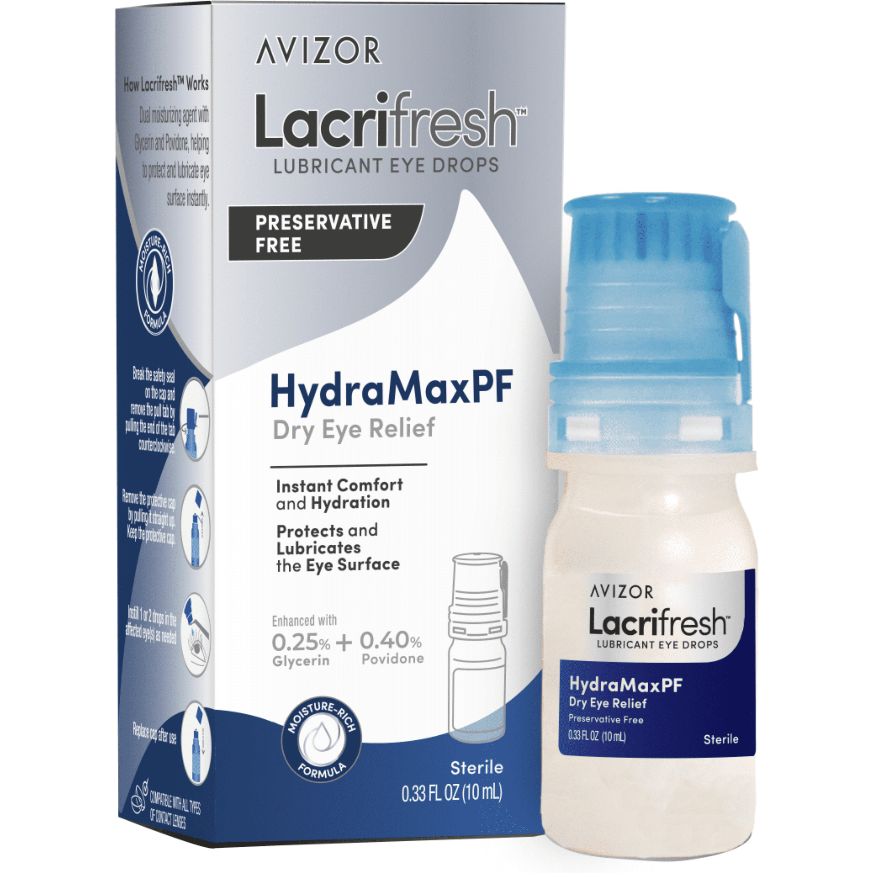 walmart eye lubricant Equate Dry Eye Relief Lubricant Eye Drops, 0.5 fl oz, Compare to Bausch +  Lomb Advanced Eye Relief Dry Eye HSA/FSA Eligible main image 1