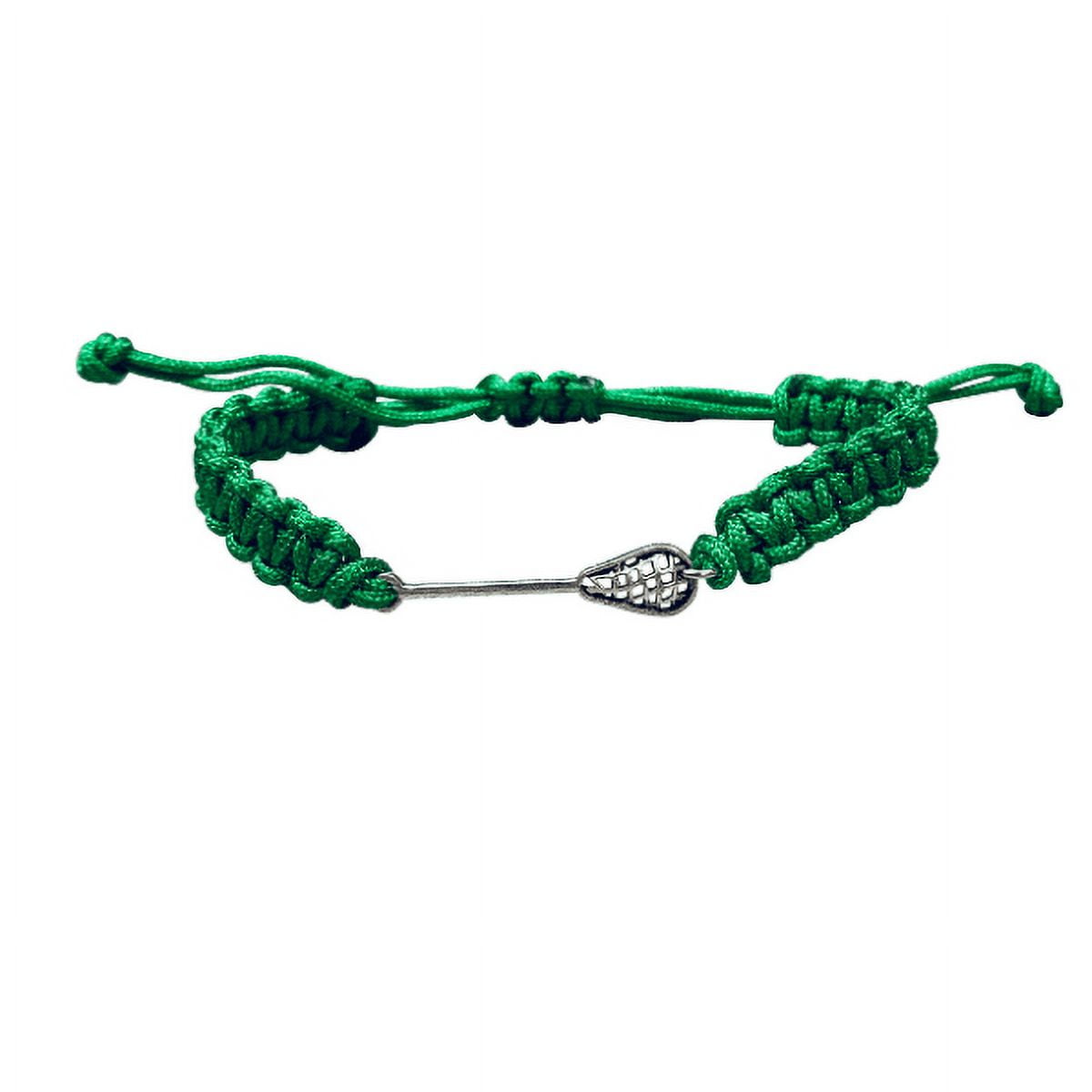 Lacrosse Adjustable Rope Bracelet - Adjustable Braided String Bracelet for  Women, Men, Teens, Boys and Girls (Orange) 