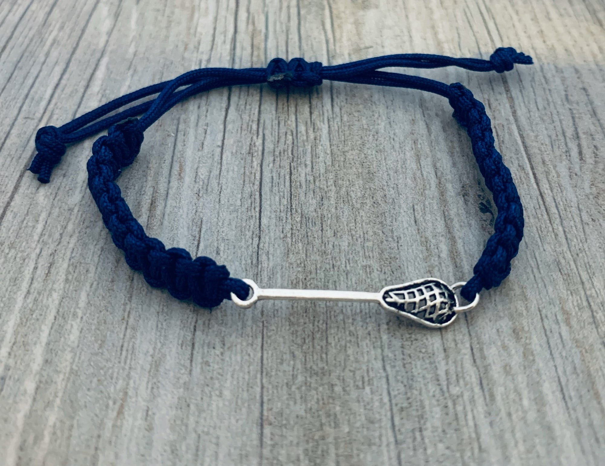 Lacrosse Adjustable Rope Bracelet - Adjustable Braided String Bracelet for  Women, Men, Teens, Boys and Girls (Royal Blue) 