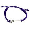 thumbnail image 1 of Lacrosse Adjustable Rope Bracelet - Adjustable Braided String Bracelet for Women, Men, Teens, Boys and Girls (Purple), 1 of 4