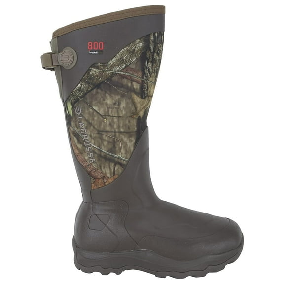 Lacrosse Alpha Agility 17" 800g Neoprene Boot, Mossy Oak, Size 6, Waterproof Hunting Boot (339074-06)