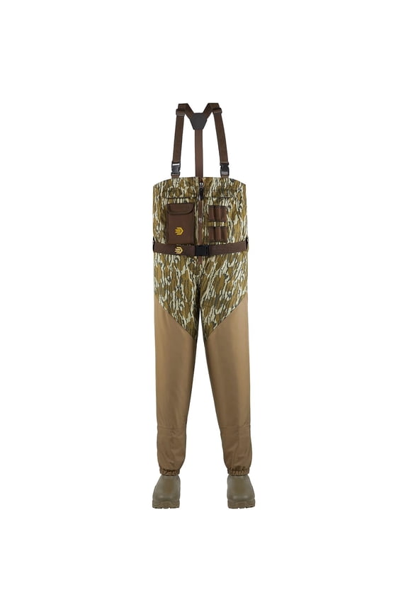 Alpha Agility Select Zip Wader, Mossy Oak Bottomland, 1600g, Size 14M (725363-14-M)