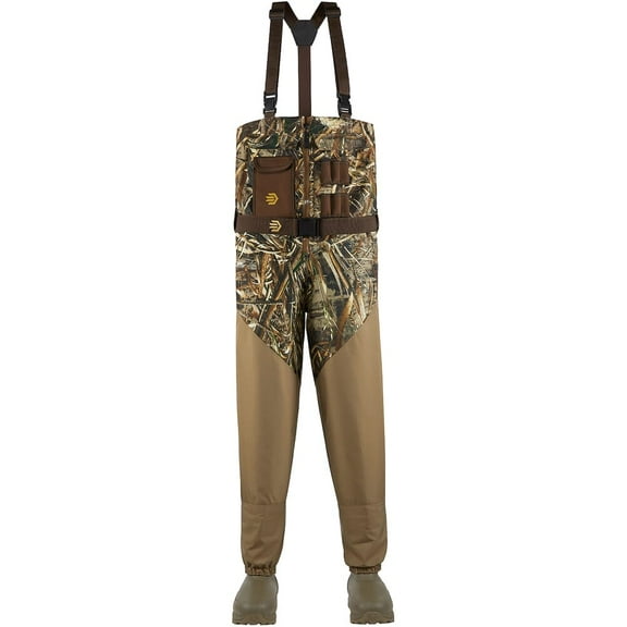 Lacrosse Alpha Agility Select Zip Wader, Realtree Max-5, 1600G Thinsulate, Chest Height, Size 13 King, Waterproof, Breathable Nylon (725360-13-King)