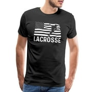 Lacrosse American Flag Usa Men's Premium T-Shirt