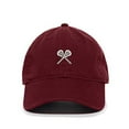 thumbnail image 1 of Lacrosse Baseball Cap Embroidered Cotton Adjustable Dad Hat Burgundy, 1 of 1