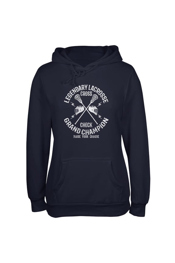 Lacrosse Cross Check Champion Juniors Soft Hoodie Navy 2XL