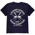 thumbnail image 1 of Lacrosse Cross Check Champion Youth T Shirt Navy YSM, 1 of 1