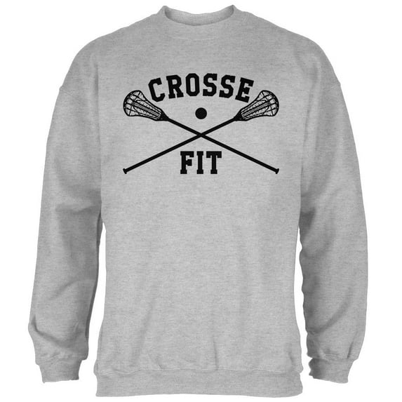 Lacrosse Crosse Fit Mens Sweatshirt Heather 3X-LG