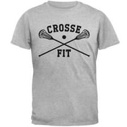 Lacrosse Crosse Fit Mens T Shirt Heather SM