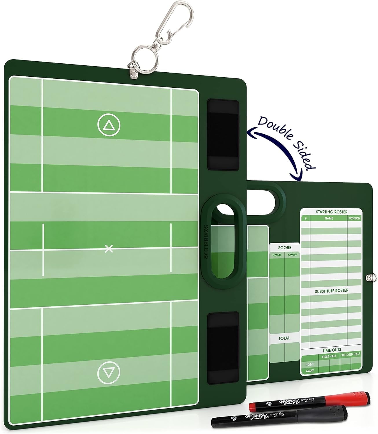 Lacrosse Dry Erase Board for Coaches 15x10.5 Inch Lacrosse Whiteboard Coaching Supplies