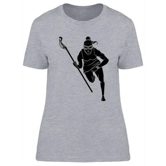 Lacrosse Female Rush Design T-Shirt Women -Image by Shutterstock, Female Large