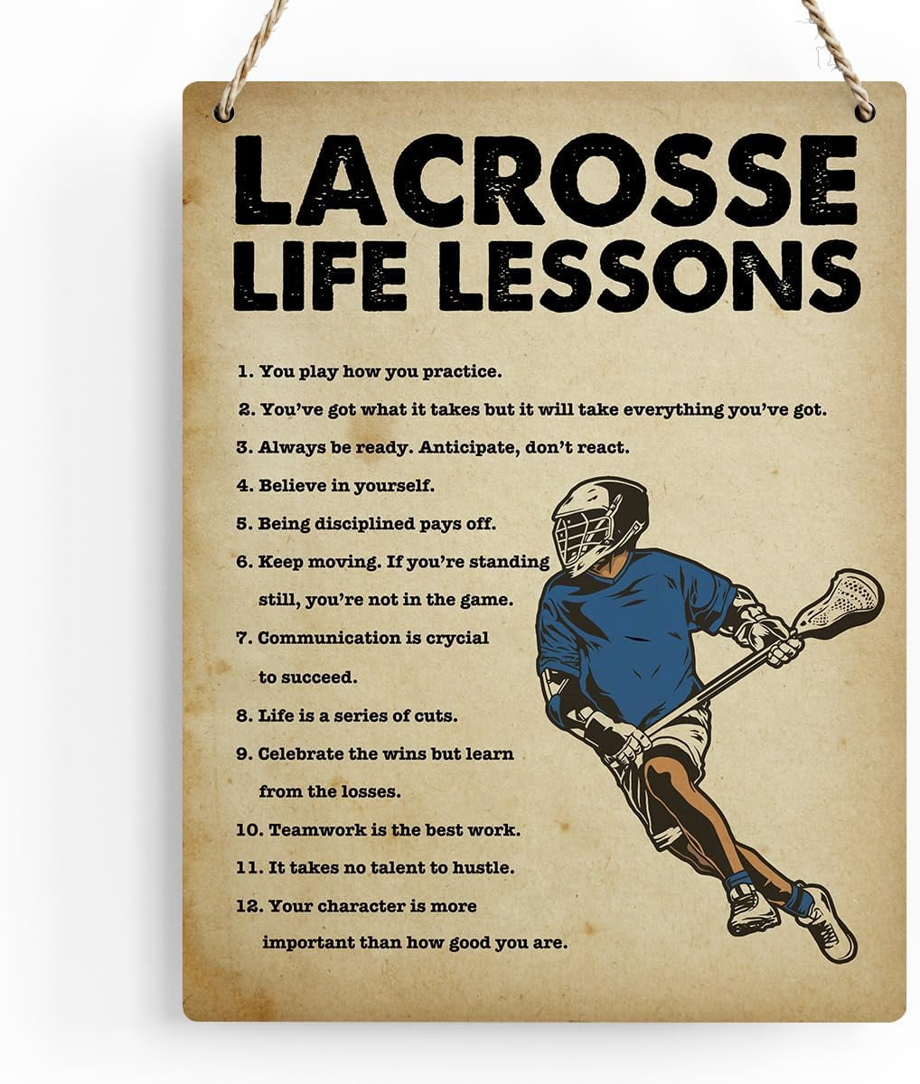 Personalized Lacrosse Life Lessons Pillow, Gift For Lacrosse Lovers,  Personalized Motivational Lacrosse Pillows, Inspirational Quotes Pillows, image size:1018x1200