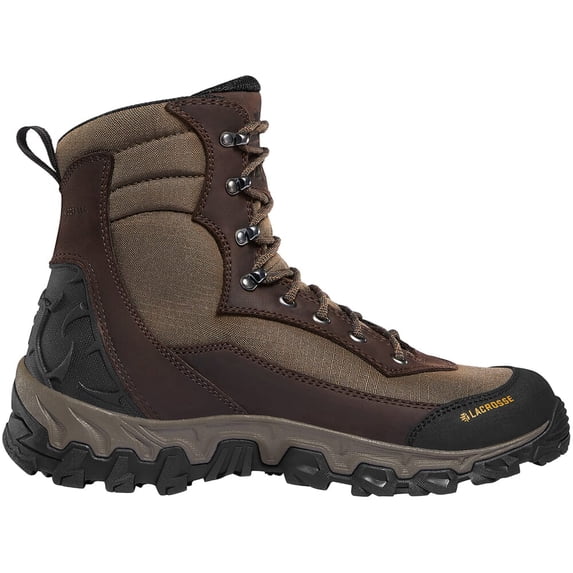 Lacrosse Lodestar 7" Brown 400g Insulated Laced Boot, Size 11.5M, Durable Outdoor Footwear (516334-11.5-M)