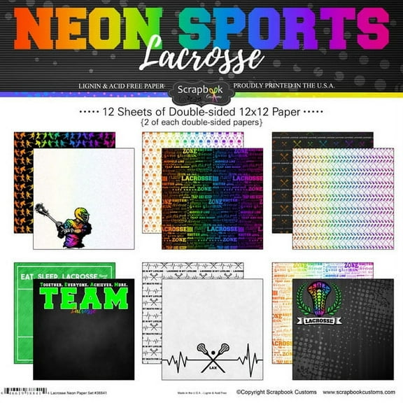 Lacrosse Neon Paper Pack