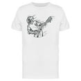 thumbnail image 1 of Lacrosse Player Hand Drawn T-Shirt Men -Image by Shutterstock, Male Medium, 1 of 2