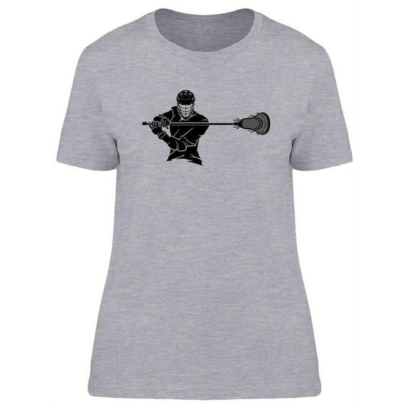 Lacrosse Player Posing T-Shirt Women -Image by Shutterstock, Female Large