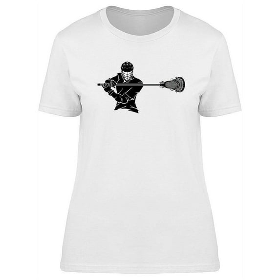 Lacrosse Player Posing T-Shirt Women -Image by Shutterstock, Female Large