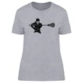 thumbnail image 1 of Lacrosse Player Posing T-Shirt Women -Image by Shutterstock, Female x-Large, 1 of 2
