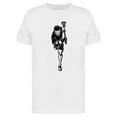 thumbnail image 1 of Lacrosse Player Rushing T-Shirt Men -Image by Shutterstock, Male Large, 1 of 2