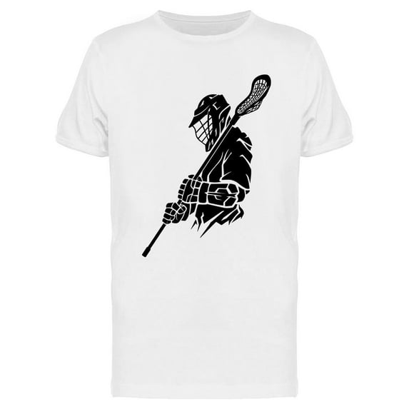 Lacrosse Player Side View T-Shirt Men -Image by Shutterstock, Male Small