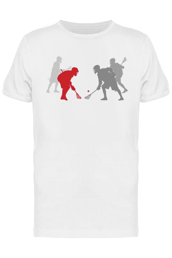 Lacrosse Players In Game T-Shirt Men -Image by Shutterstock, Male Small