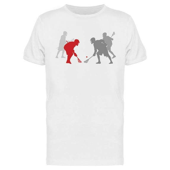 Lacrosse Players In Game T-Shirt Men -Image by Shutterstock, Male XX-Large