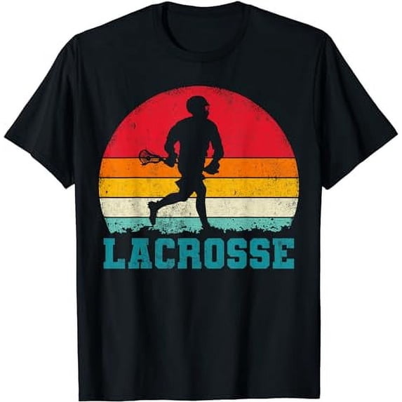 Lacrosse Sports Player Vintage Lacrosse Stick T-Shirt