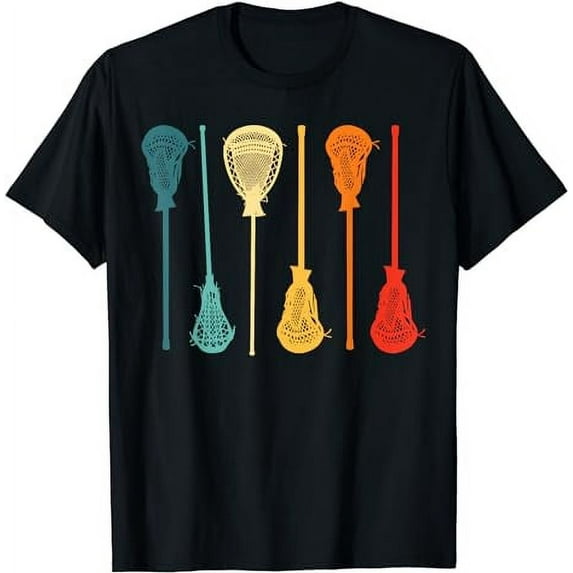Lacrosse Sports Retro Style Vintage Lacrosse Stick T-Shirt