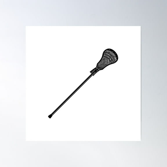 Lacrosse Stick Poster Wall Art, Modern Wall Decor, 24x24 UNFRAMED
