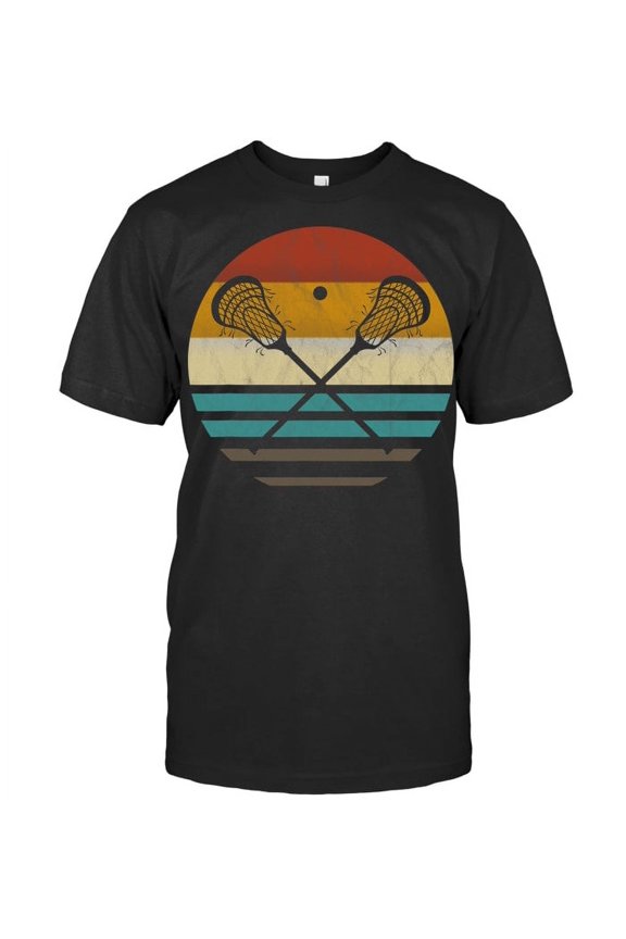 Lacrosse Stick Sun Sports Graphic Design Everyday T-Shirt