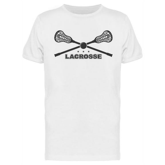 Lacrosse Sticks  T-Shirt Men -Image by Shutterstock, Male Medium