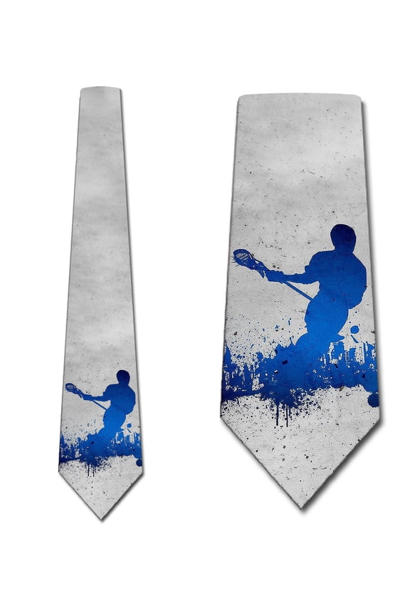 Lacrosse Ties Mens Sports Necktie Lacrosse Team Tie by Three Rooker