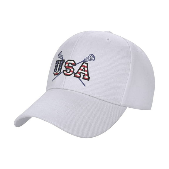 Lacrosse Usa American Flag Sandwich Cap Unisex Adjustable Adult Baseball Caps Casquette Hats Flat Cap
