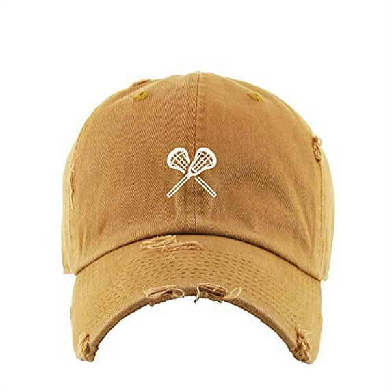 Lacrosse Vintage Baseball Cap Embroidered Cotton Adjustable Distressed Dad Hat