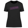 thumbnail image 1 of Lacrosse Watermark Stamp Design T-Shirt Women -Image by Shutterstock, Female 3X-Large, 1 of 2