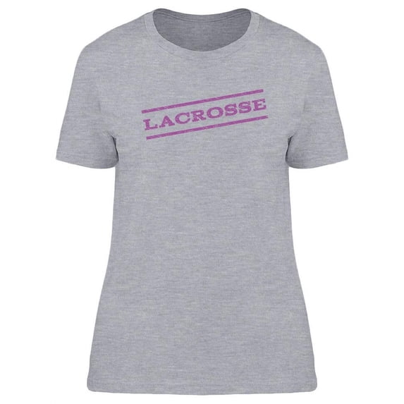 Lacrosse Watermark Stamp Design T-Shirt Women -Image by Shutterstock, Female Large