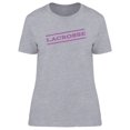 thumbnail image 1 of Lacrosse Watermark Stamp Design T-Shirt Women -Image by Shutterstock, Female Medium, 1 of 2