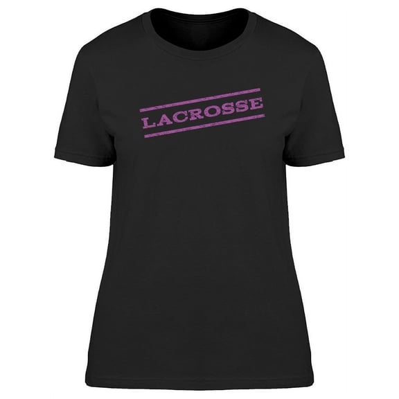 Lacrosse Watermark Stamp Design T-Shirt Women -Image by Shutterstock, Female Small