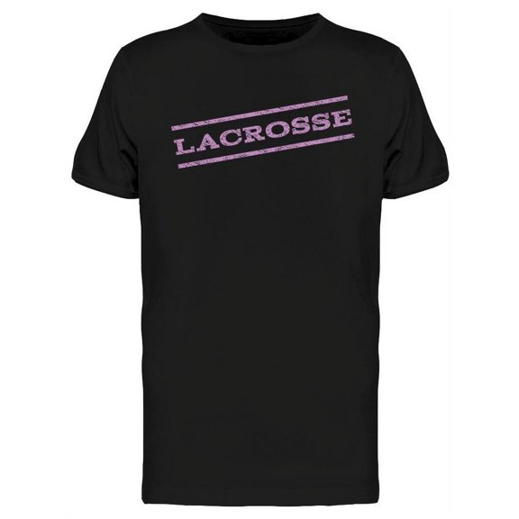Lacrosse Watermark Stamp T-Shirt Men -Image by Shutterstock, Male Medium