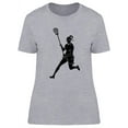 thumbnail image 1 of Lacrosse Woman Running T-Shirt Women -Image by Shutterstock, Female Large, 1 of 2