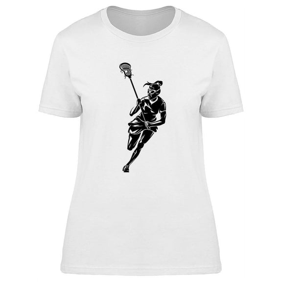 Lacrosse Women In Action T-Shirt Women -Image by Shutterstock, Female x-Large