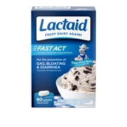 Lactaid Fast Act Lactose Intolerance Caplets, 60 Travel Packs of 1-ct.