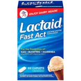 thumbnail image 1 of Lactaid Fast Act Lactose Intolerance Relief Pills, 60 single-dose pouches, 1 of 10