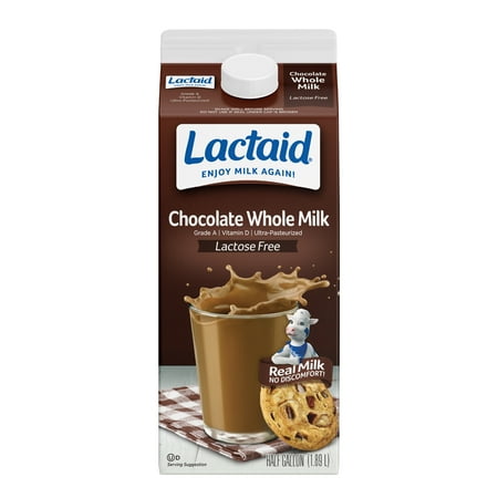 Lactaid Whole Chocolate Milk, 64 Fluid Ounce
