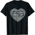 thumbnail image 1 of Lactation Consultant Heart Gift Breastfeeding Lactivist T-Shirt, 1 of 3