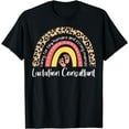 thumbnail image 1 of Lactation Consultant Leopard Rainbow Breastfeeding Counselor T-Shirt, 1 of 4