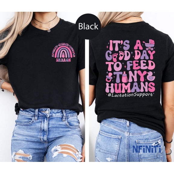 Lactation Support Shirt: Advocate Empower Pocket Print, Lactation Specialist Gift TSHIRT All Size S-5XL