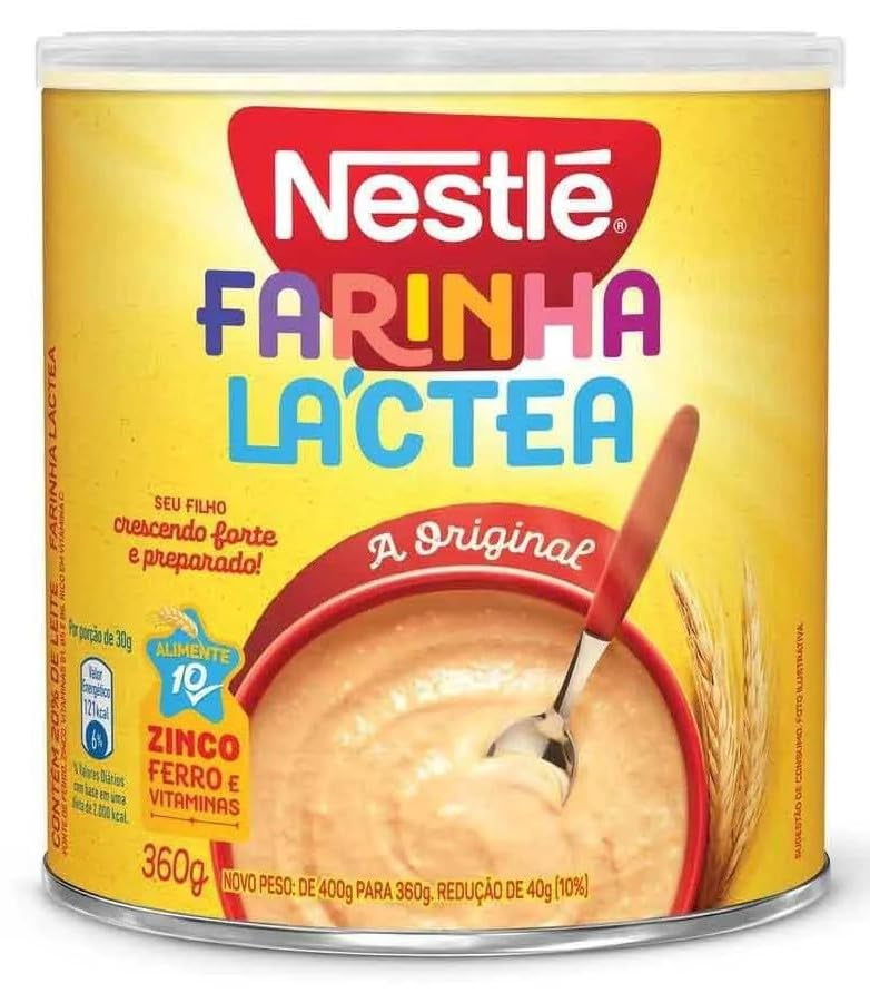 Lactea Cereal Flour Nestle 0.79 lb| Nestle Farinha Lactea 360G