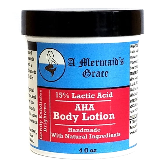 Lactic Acid Body Lotion 15% - for Dry, Dull, and Discolored Skin by A Mermaid's Grace