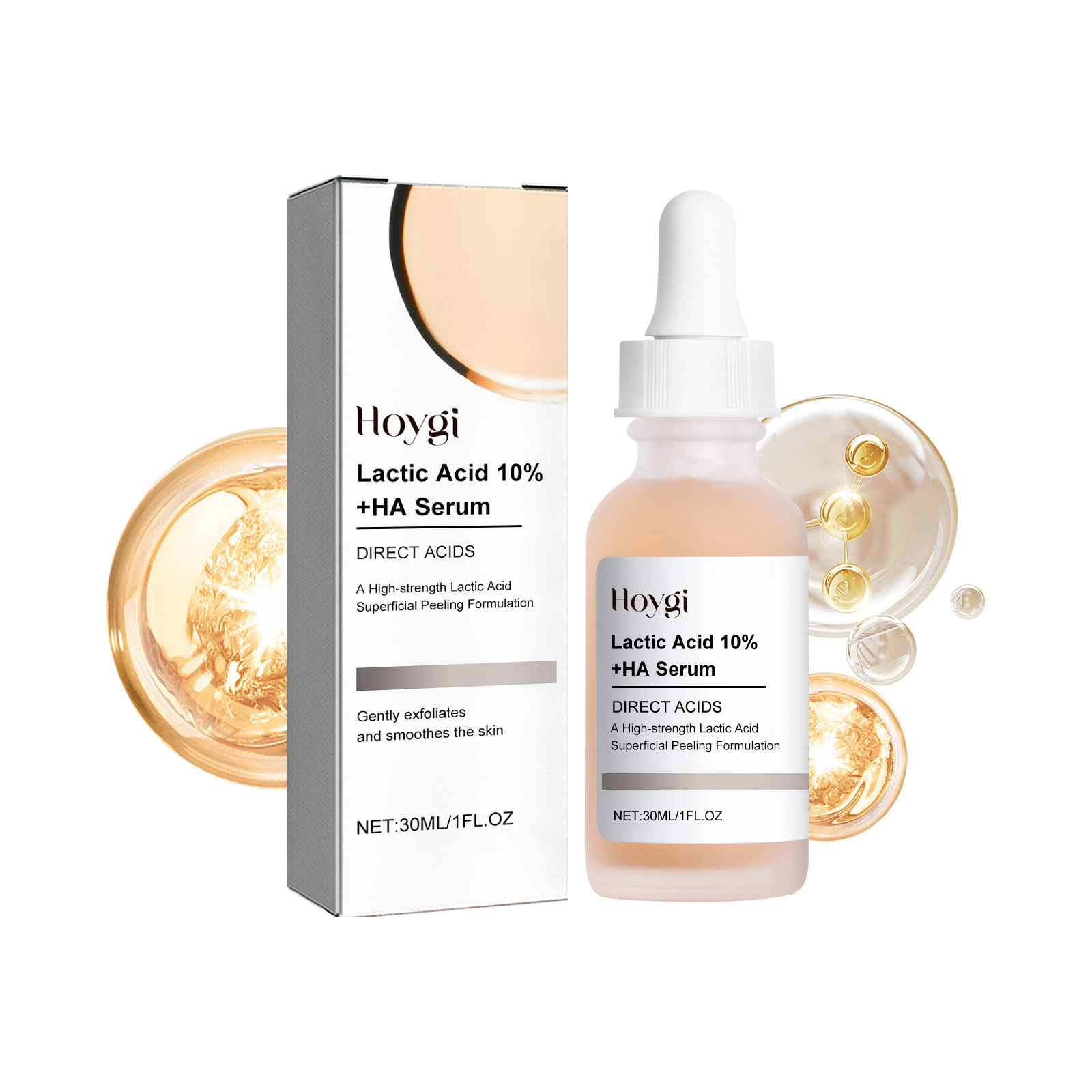 Lactic Acid Face Serum Boost & Renew Formula Acne, Wrinkles